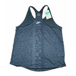 Nike NWT Women's Running Mesh Racer Back Black Gray Tank Top Size XL Photo 4