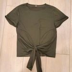 NWOT! Front Knot Khaki T Photo 0