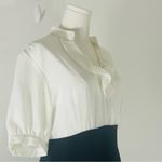 Pride & Joy Vintage White Sheer and Black Straight Dress Size 14 Photo 5