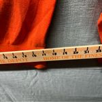 J.Crew Orange Cropped V-Neck Cardigan Cotton Viscose Knit Sweater Med.(tag gone) Photo 4