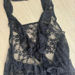 Black Lace Halter Lingerie Slip Dress XL Size 1X Photo 2