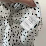 ALC Frank A.L.C.‎ White Dalmation Polka Dot Print Silk Blouse Size 2 Photo 4