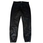 Paige  Mayslie Black Fog Luxe Coated‎ Jogger Pants Size 26 Photo 2