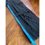 CIDER Baggy Wide Leg Jeans w Tie Details High Rise Black Size Large L Cargo Y2K Photo 7