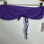 PacSun swim eco purple textured bandeau bikini top women’s size XL beach new Photo 0