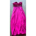 Vintage Fiesta Women’s Prom Formal Hot Pink Stones Layered Dress Women’s Size M Size M Photo 8
