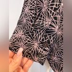 Elizabeth and James  100% Silk Button-Up Shirt Blouse Mauve Starburst Size Small Photo 4