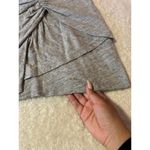 IRO $250  Brelbloa‎ Jersey Knit Knotted Front Mini Dress In Light Grey Photo 4