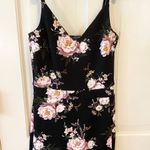 Soprano NWOT  black and pink floral romper Photo 0