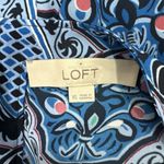Loft Ann Taylor Pattern Long Sleeve Blouse Shirt Blue sz XS Photo 5