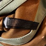 Anthropologie Beach Front Tote Bag Perforated Cut Out Faux Leather Green Photo 11