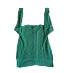 Matilda Jane  Cardigan Size M Pointelle Diamond Green Twee Coquette Photo 1