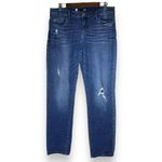 Kut From The Kloth Catherine Boyfriend Mid Rise Distressed Jeans Women's 10 Photo 2