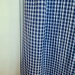 Talbots Vintage  Blue Checkered Button Midi Dress Cottagecore Western Size 4 NWT Photo 5