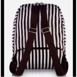 Henri Bendel NEW NWT Zip-Around Packable Backpack Brown Stripe Travel Bag Photo 3