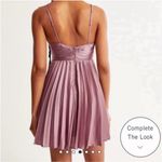 Abercrombie & Fitch  Pleated Giselle Mini Dress NWT size small blush pink mauve rose Photo 1
