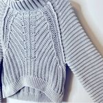 Free People Sweetheart Chunky Ribbed Knit Sweater in Tungsten Gray Size XS Photo 6