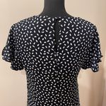 H&M Navy Blue Speckled Dress Photo 3