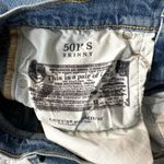 Levi's 501 Premium Skinny Medium Wash Distressed Jeans Photo 9