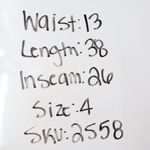 American Giant Ponte Slim Pant High Rise Heritage Navy Reg Size 4 Black Photo 7