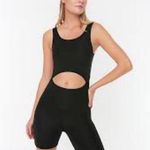 Sorella Black Cutout Bodysuit Size Medium Photo 1