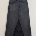 joe's jeans Joe's Tulie Denim Midi Skirt Womens 23 Black With Grace Vintage Stretch $228 NWT Photo 6