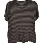 Bombas Basic Tee T-Shirt Womens Large Green Pink Blue Stripe Peruvian Cotton Photo 0