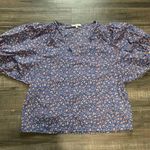 Madewell V-Neck Puff Sleeve Blouse Top Photo 1