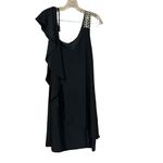 Betsy and Adam Women's Black & Gold Cold Shoulder Mid Length Dress Photo 1