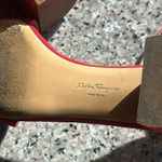 Salvatore Ferragamo  Red Gavina Suede Sandals - Size 10* Photo 6