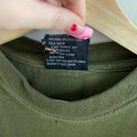 Vintage Olive Green Australia Kangaroo Embroidered Graphic Short Sleeve Tee Photo 8