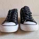 Converse Black Leather Studded Shoes Photo 5