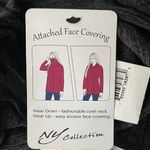 Ny Collection 2X-Large Sweater Cowl Neck Face Covering 3/4 Sleeve Black Marled Photo 6