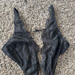 Victoria's Secret  Sexy Black Lace Rhinestone Teddy Bodysuit Shine Strap Logo Photo 10