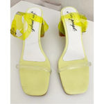 Free People  Natal Heel Sandals Neon Yellow size 39‎ Photo 1