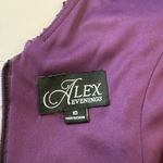 Alex Evenings  Purple Lace Sequins Rosette Flare Party‎ Dress Size 10 Photo 11