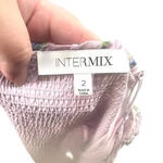 Intermix  Lily Floral‎ Mini Dress Purple Off the Shoulder Size 2 Photo 9
