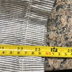 Max Studio  Navy White Stripe Cropped Bohemian Linen Pants Size XL EUC #DS-0330 Photo 3