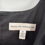 Dress the Population  Charlene Square-Neck Ruffle Side-Slit Gown Photo 8