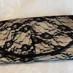 Clutch Purse with black lace overlay Prom Formal Dance Wedding HoCo Vintage Photo 1