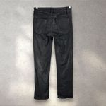 Hudson Jeans Hudson Nico Coated Skinny Jeans Womens 25 Black Mid Rise Ankle Slit Western Chic Photo 1