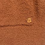 Ny Collection Buffbunny Size M Looped Yarn Hoodie Sweatshirt Brown Comfy Lounge Minimalist NWT Photo 3