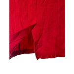 Milly of New York Vintage Red Wool Career Dress w/ Gold Chain and Buttons Sz P Photo 4