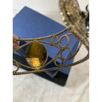 Fire‎ Opal cuff bracelet Made In Turkey Gold Colored Wire Brass Jewelry Photo 3