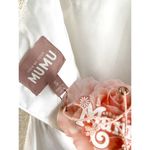 Show Me Your Mumu  Shannon One Shoulder Dress in Ivory Luxe Satin S NWT Photo 3