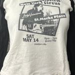 John Galt Electric Circus Raglan Brandy Melville Small Top Shirt y2k 90s Punk Photo 0