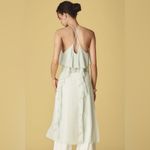 Anthropologie NWT Maxi Ruffle Halter Top in Mint Green Photo 2