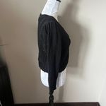 Aritzia Wilfred Cardigan Sweater Black Womens Long Sleeve Button Up Large Photo 3