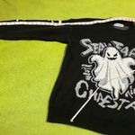Halloween Ghost Sweater Black Photo 5