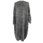 Black Tape Plus SZ X Eyelash Cardigan Open Front 3/4 Balloon Sleeve Stretch Gray Photo 3